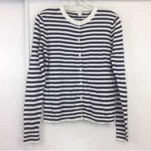 J. Crew The Caryn Cardigan Striped